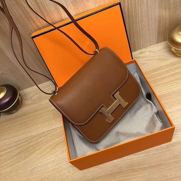 

9a original designer bags for women 2023 original wax thread fully hand sewn saddle leather gold brown flight attendant bag palmpr with real