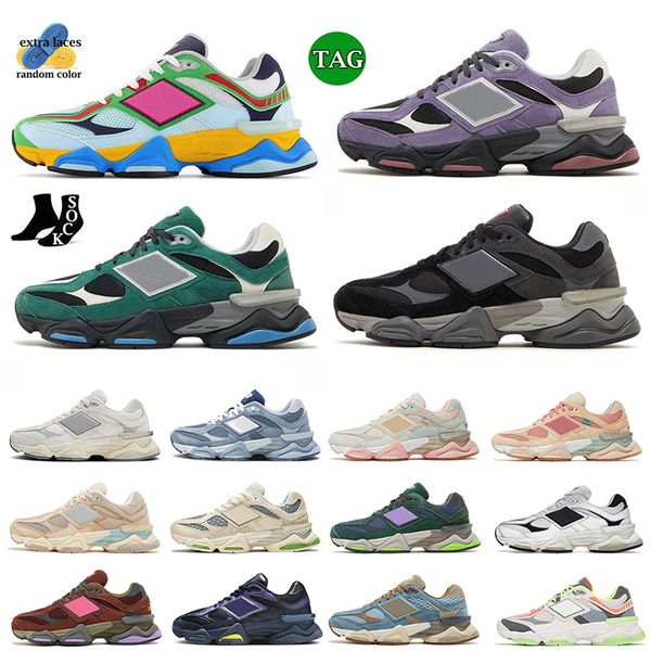 

9060 mens trainers designer running shoes for men womens 9060s flat on rain cloud grey penny cookie pink blue haze sea salt athletic sneaker
