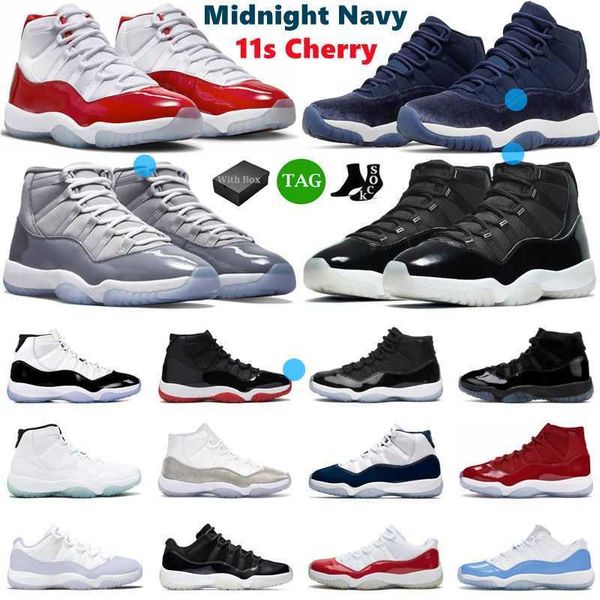 

jumpman 11 basketball shoes men women designer 11s cherry midnight navy cool grey 25th anniversary bred pure violet mens trainers sport snea