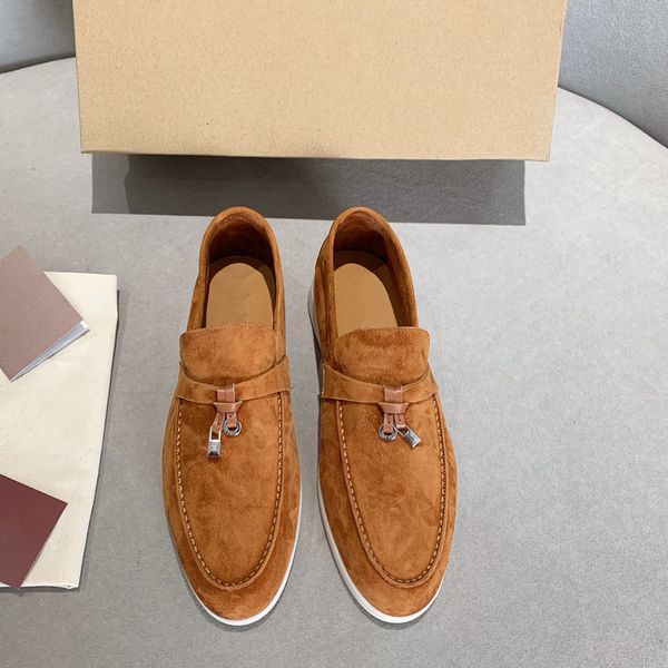 

dress shoes loafers men fashion vulcanized flat buckle luxurious genuine leather leisure and comfort sneakers 230726, Black