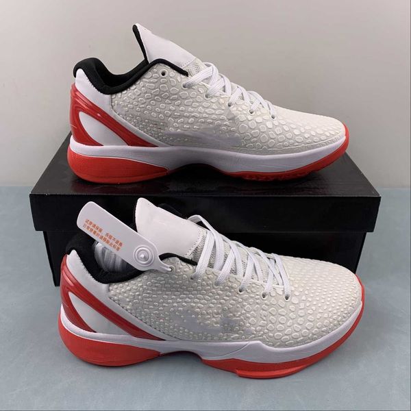 

basketball shoes ko 6 protro red white black og designer running sneakers with original box