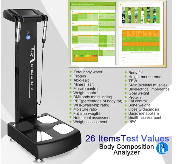 

professional 3d measure gs6.5 c health care bmi digital test height and weight testing body fat composition analyzer with printer machine