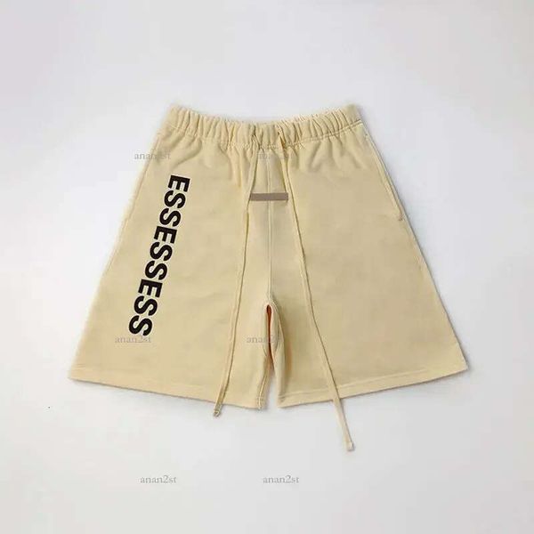 

mens womens designer ess s clothing apparel essen s cotton sports fashion short street style tide knee length essentv, White;black