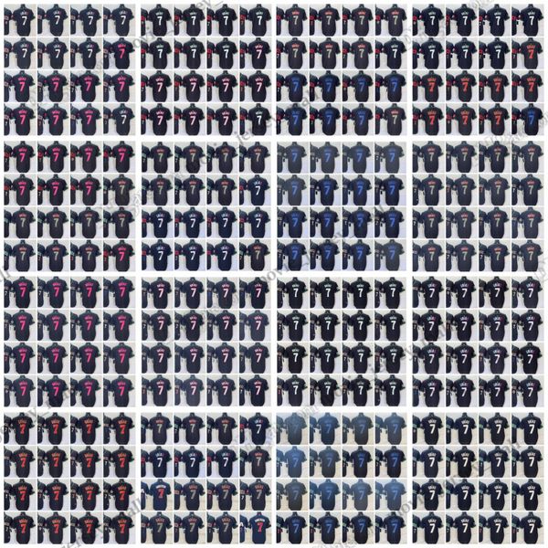 

7 julio urias 2023 new baseball jerseys world cup all color matching black red blue stitched shirt men size s--xxxl, Blue;black