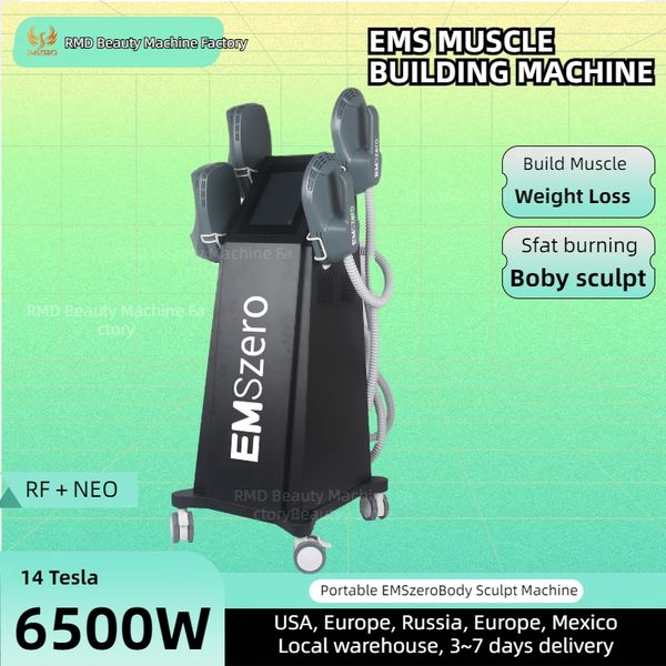 

emszero ems body sculpt 14 tesla 6500w machine muscle building fat burning muscle stimulation neo slimming equipment