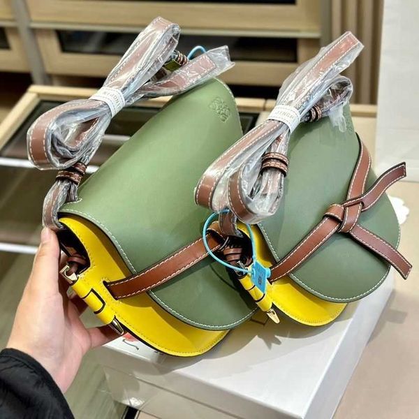 

saddle gate designers bags loewesy small bag round bag versatile cowhide size one shoulder crossbody women's bag