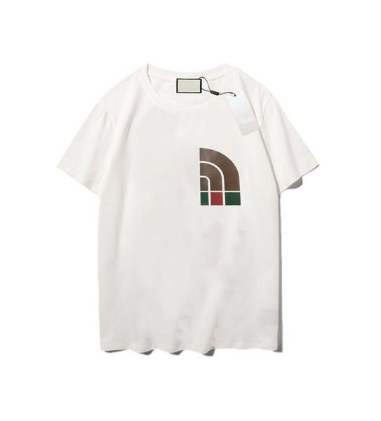 

2023 spring and summer new short-sleeved t-shirt fashion pure cotton soft fabric color dyeing fabric printing process with the back, stylish, White;black