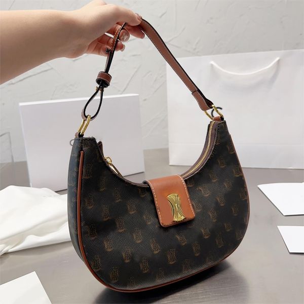 

ave triomphes bag designer hobo crossbody shoulder bags half moon fashion classic vintage purse handbag 5a quality size 25-13cm