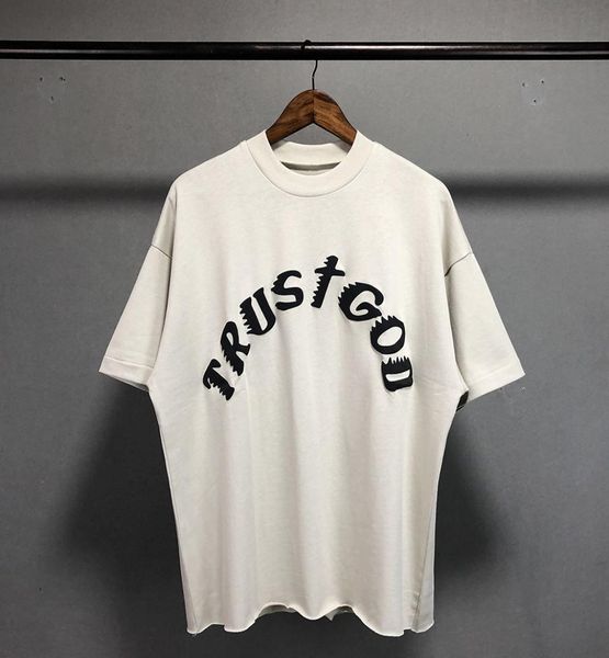 

oversized sunday service tshirt trust god tee men women hip hop west cpfm short sleeve holy spirit x07084937121, White;black