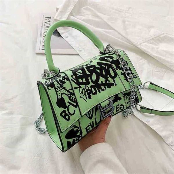 

luxury bags shoulder messenger korean leisure graffiti