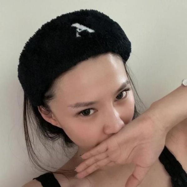 

headbands disigner lady hair jewelry women classic faux fur letter pattern headband casual girls style 8527612602437, Silver