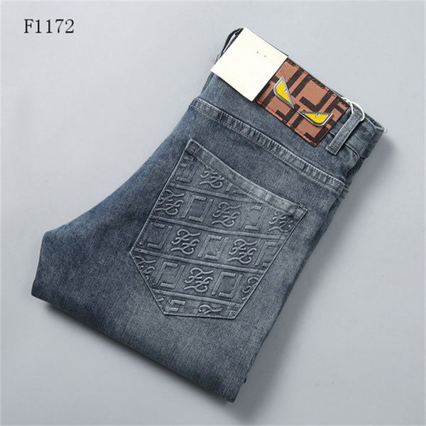 

designer jeans mens pants linen pants hip hop men jeans distressed ripped biker slim fit motorcycle denim for men -3xl fd14, Blue