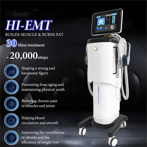 

portable 2 handles ems loss weight muscle stimulation trainer firming cellulite reduction skin lifting slimming body sculpting beauty machin