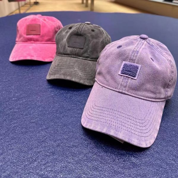 

designer ball caps washed denim cap face patchwork hats casquette for woman 3 color breathable adjustable, Blue;gray