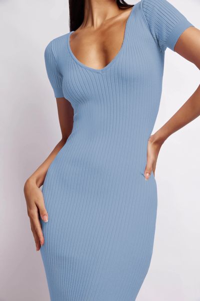 

short sleeve dress tank r dresses for women summer explosive dresses women's v-neck tank tight slit midi skirt pure color single-step p, Black;gray