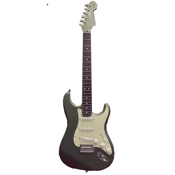 

fsr made in japan hybrid ii st jasper olive metallic rose electric guitar