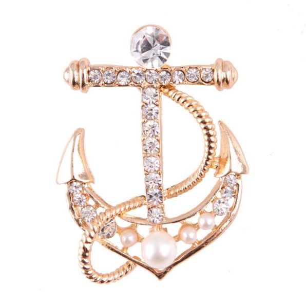

anchor brooches brooch enamel wear big hat pins party fashion jewelry brooches for menwomen1137389, Gray