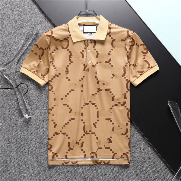 

2023 men's fashion polo summer men's clothing shirt luxury italian men's t-shirts short sleeve fashion casual men's summ, White;black