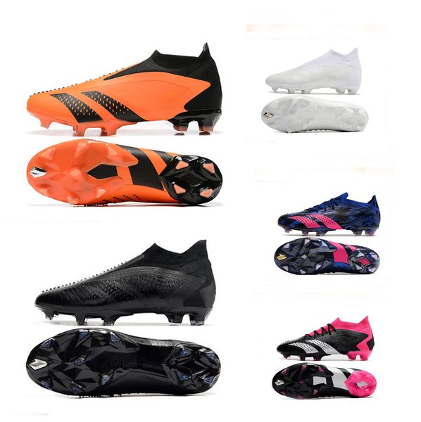 

predator accuracy + fg soccer shoes boots fg football boots for gym local boot online store yakuda training sneakers sportswear mens cleats, White;red
