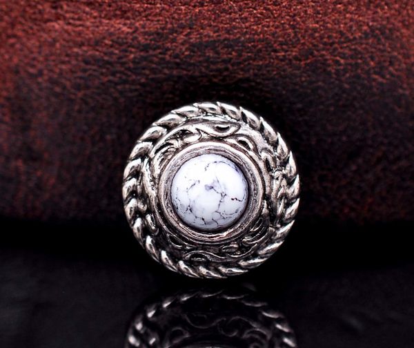 

bag parts accessories 10pcs heavy duty antique floral rope side western cowboy turquoise concho button for purse leathercraft luggage handba, Black