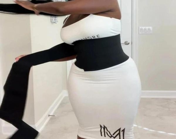 

waist support snatch me up bandage wrap trainer shaperwear belt women slimming tummy corset stretch bands cincher body shaper8606395, Black;gray