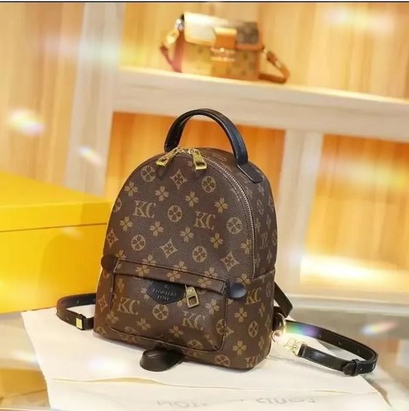 

women's designer backpack luxury embossed-leather school backpack women's kids spring travel girls outdoor bag mini backpack