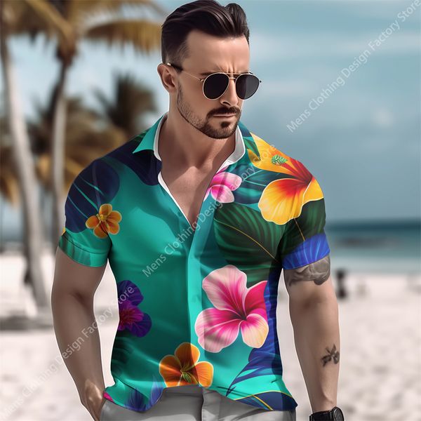

mens casual shirts short shirt for man 3d hawaii printing sleeve oversized beach men summer clothing 230726, White;black