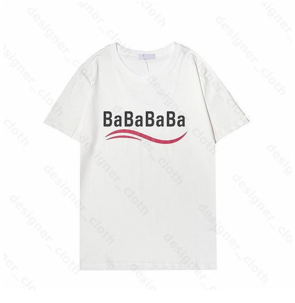 

2023 spring and summer new short-sleeved t-shirt fashion pure cotton soft fabric color dyeing fabric printing process with the back, stylish, White;black