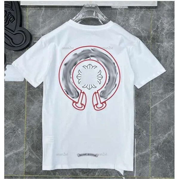 

2023 men women classic t shirt fashion chhh brand letter sanskrit cross pattern sweater t-shirts designers a3, White;black