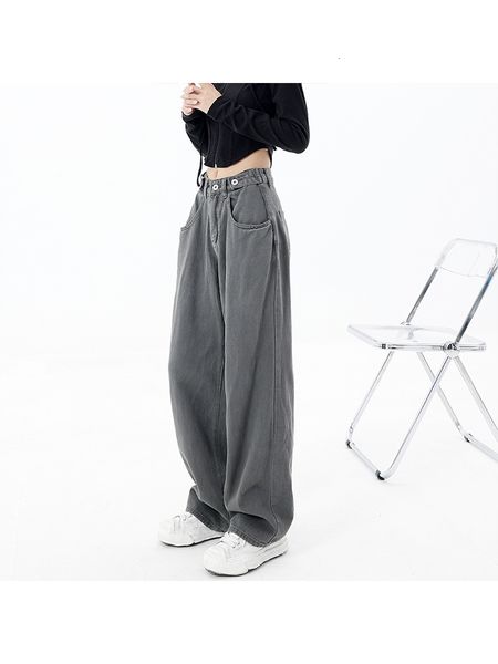 

women's jeans spring summer american vintage women flare jeans camouflage high waist street casual trousers baggy hip-hop denim pants y, Blue