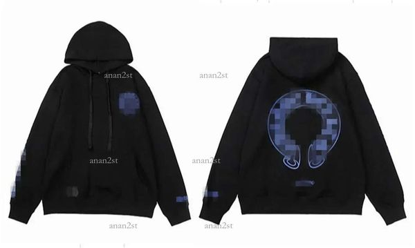 

2023 classic designer ch1 hoodies winter sweatshirts hoodie long sleeve jacket loose coat hooded hoody man hip hop hearts a6, Black