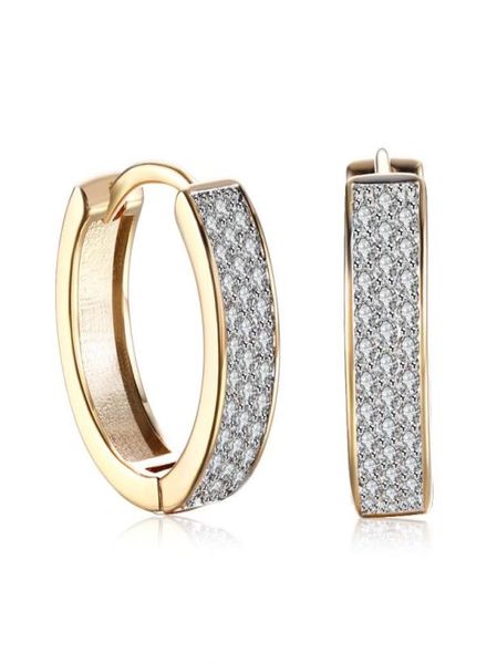 

romantic jewelry earrings gold plated single row mosaic zircon clipon and screw back earring accessories valentine039s day gif9942591, Silver