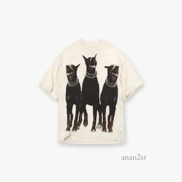 

22ss men's t shirt high street tee spring summer fashion oversized skateboard men women tshirt, White;black