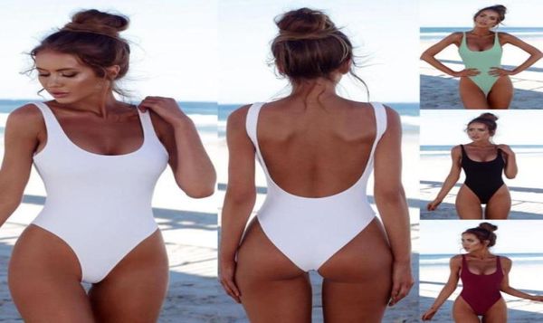 

women039s swimwear swimming suit bikini swimsuit womens pad costume backless one piece monokini swimwear102463985, White;black