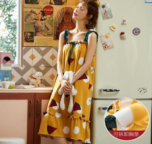 

ladies summer casual sleepwear flower nightgown nighty sleep shirt cotton home dress woemn night dress priny night gown8035902, Black;gray