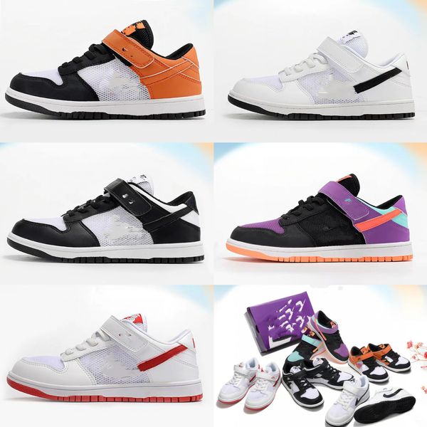 

kids authentic jump sb dnks shoelace paste designer basketball shoes summer ventilate outdoor sneakers red black orange fast delivery with b