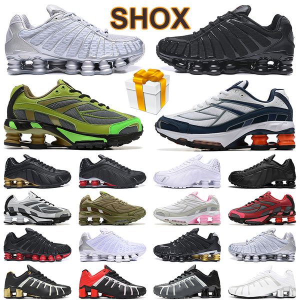 

tl men women ride running shoes shox triple black white orange navy bred speed red nz r4 mens trainers sneakers