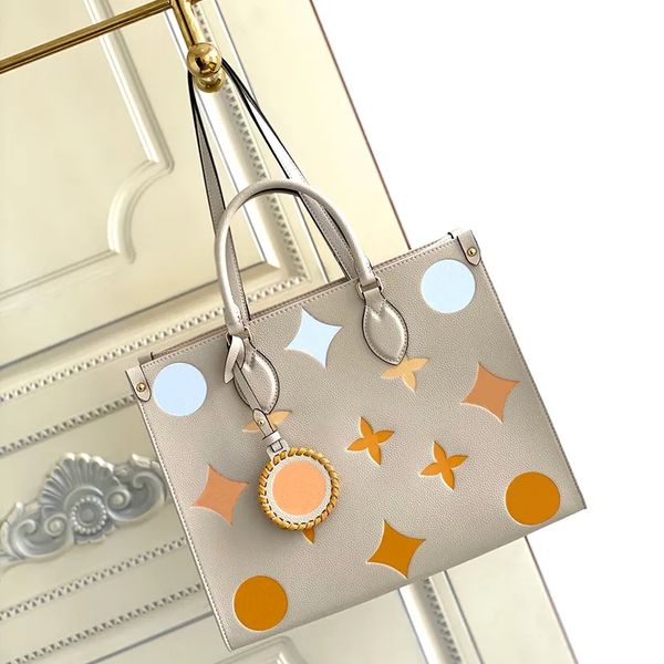 

stylish shoulder bag 10a handbag designer crossbody bag leather large capacity shopping bag printed full leather mommy bag original box deli