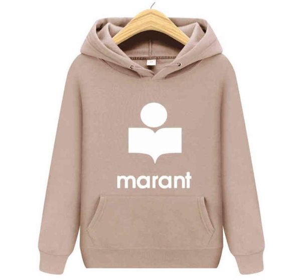 

2023 autumn winter men039s hoodie casual sweatshirt marant printed longsleeved pullover y143976952684151, Black