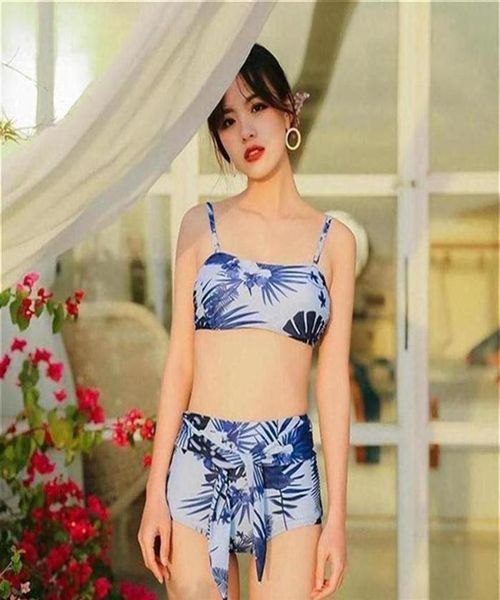 

women swim dress swimsuit two piece swimwear set bathing suits print beach wear vintage swimming suit210c237b310b1797225