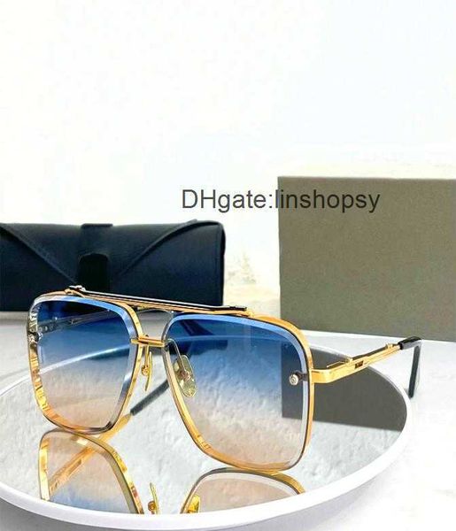 

dita mach six men women sunglasses designer metal vintage polygon diamond cut classic craft collection sunglasses original box8078597, White;black