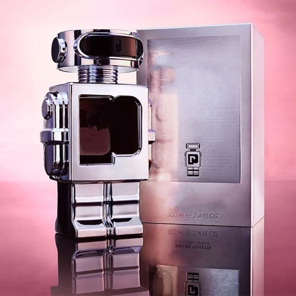 

luxury highest design men fragrance 100ml woman robot phantom perfume eau de toilette long lasting good smell edt man cologne spray