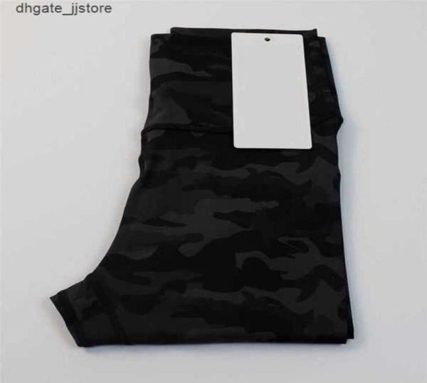 

womens leggings designers yoga outfit aligns pants high waist classic sports gym wear pant elastic fitness overall full tightsbv7f9605462, Black