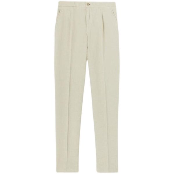 

loro piana pants for men casual long pant relaxed button fly, Black
