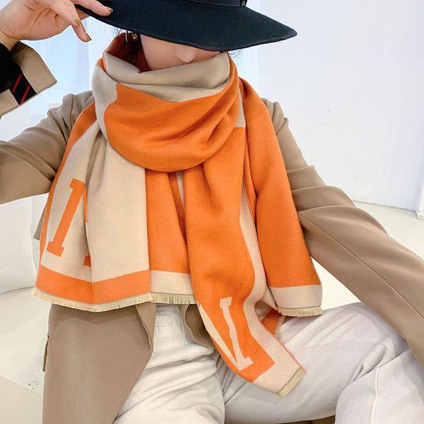 

luxury scarf for woman designer scarf winter cashmere scarf man black shawl fashion double sided houndstooth carriage long versatile shawl e, Blue;gray