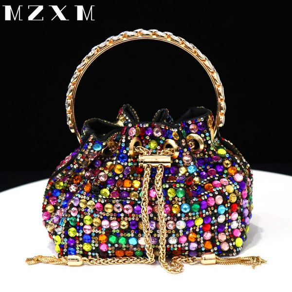 

rhinestones women sparkling gems dinner packag evening bags bucket dazzling diamond dinner package party day clutch handbags