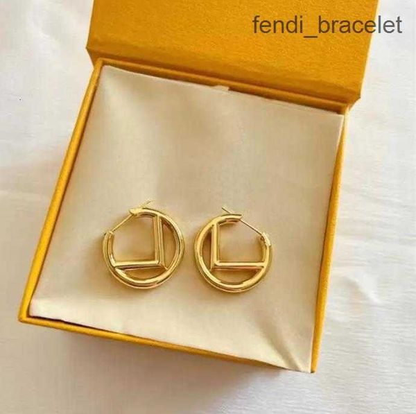 

women hoop earrings premium gold diamond earring designer stud earring luxury hoops brand letter design earrings f fashion jewelry with box, Golden;silver
