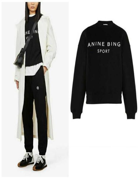 

women designer sweatshirt letter sports leisure plush round neck sweater fashion fleece pullover hoodie2353181, Black