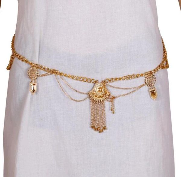 

1pcs silver vintage retro bohemian style exaggerated tassel fringe waist belly chains body beach jewelry whole5423865
