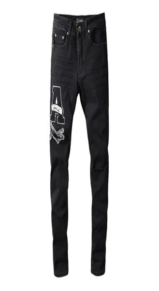 

20ss mens designer jeans distressed ripped biker slim fit motorcycle denim for men s fashion jean mans pants pour homm9526777, Blue